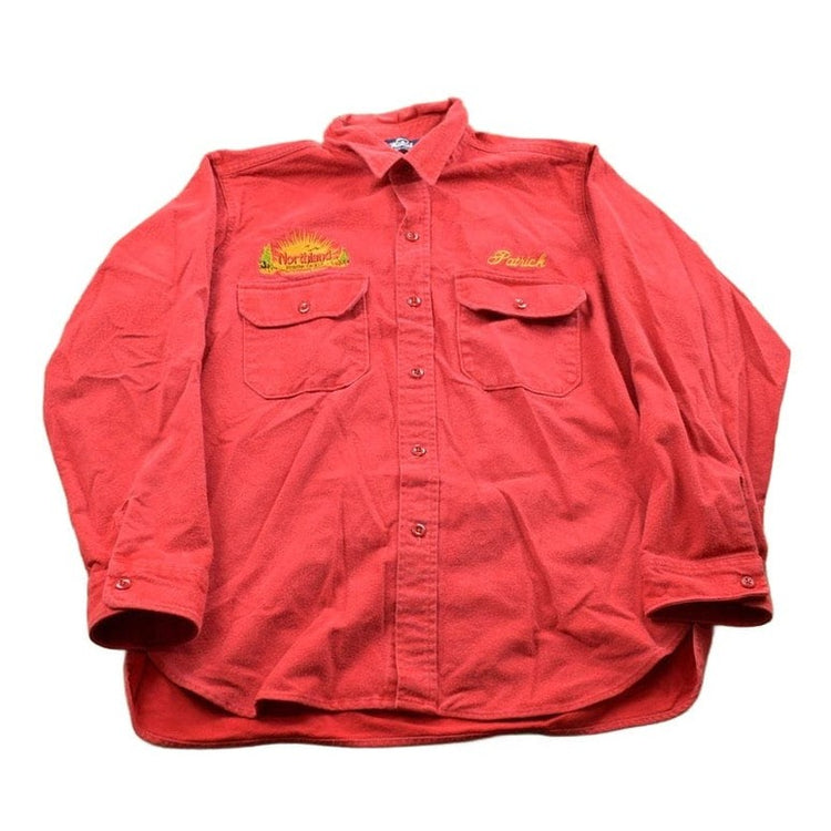 Vintage 1990s Woolrich Northland Fishing Tackle Button Up Shirt Men's Large from propervintagecanada