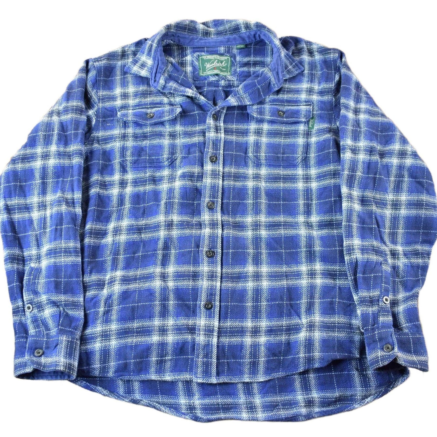 Vintage 1990s Woolrich Plaid Flannel Button Up Shirt Men's 2XL from propervintagecanada