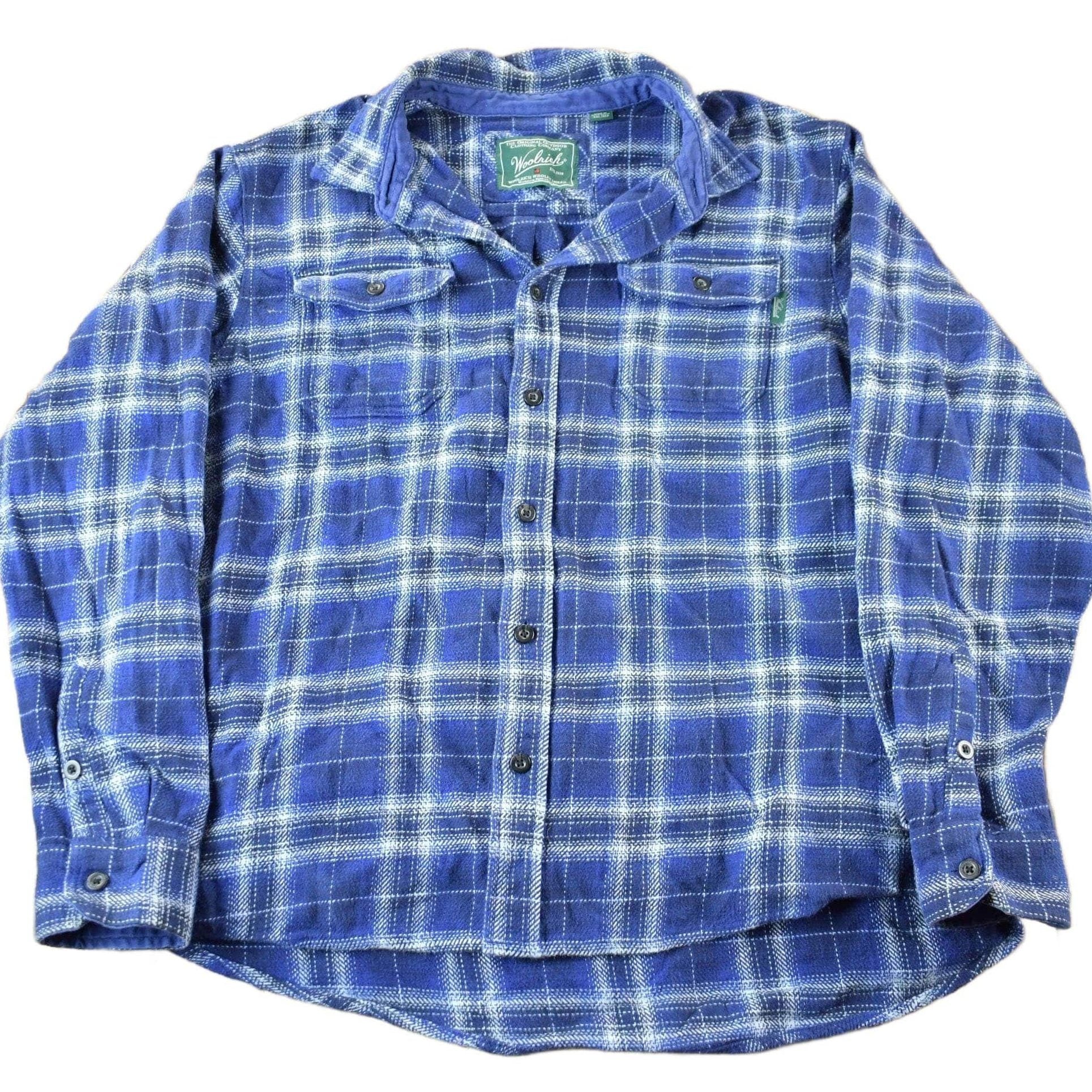 Vintage 1990s Woolrich Plaid Flannel Button Up Shirt Men's 2XL from propervintagecanada