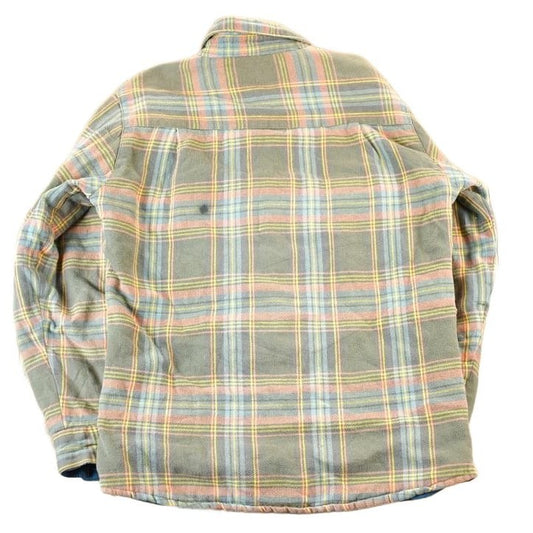 Vintage 1990s Woolrich Plaid Lined Flannel Button Up Shirt Mens M from propervintagecanada