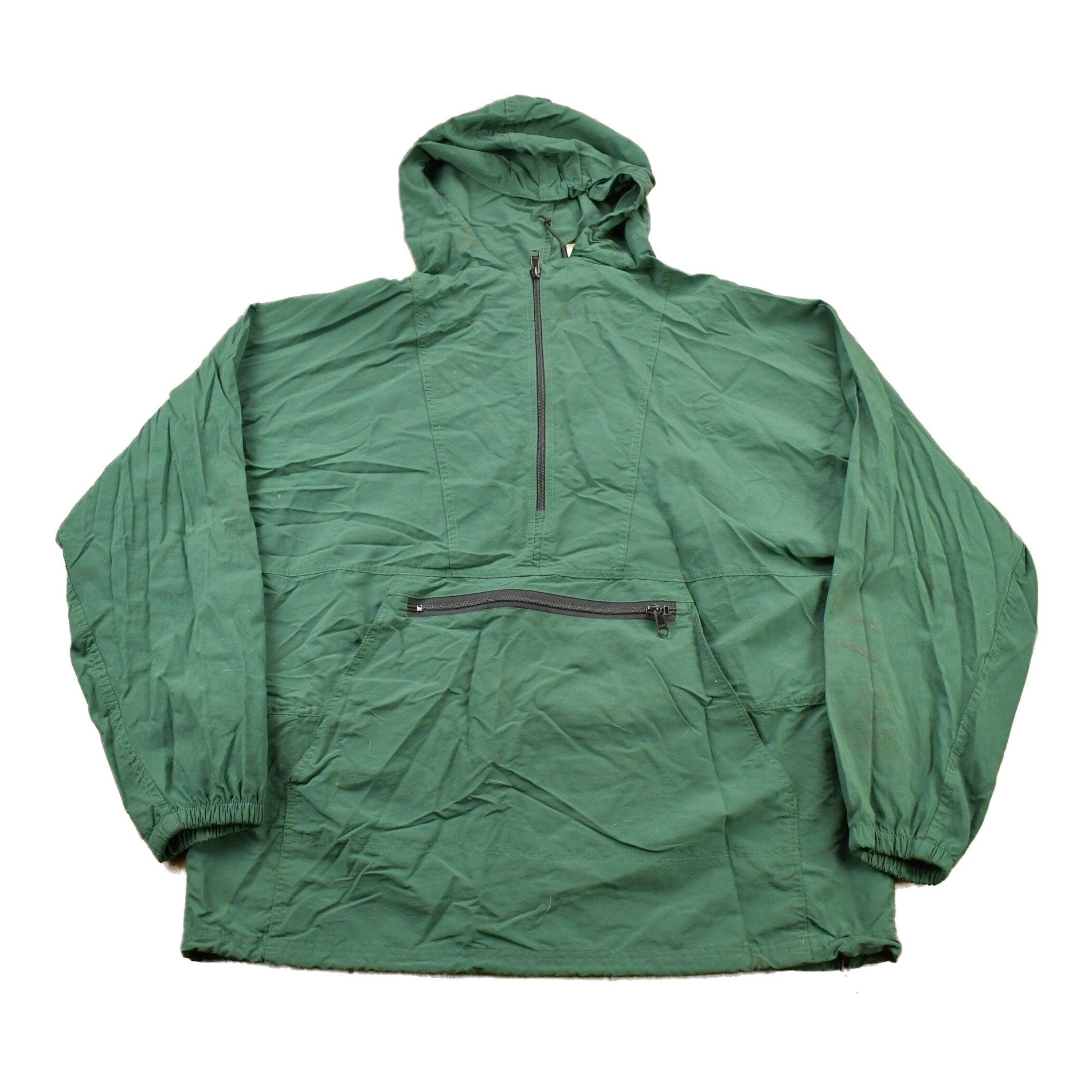 Vintage 1990s Woolrich Quarter Zip Windbreaker Jacket Men's Large from propervintagecanada