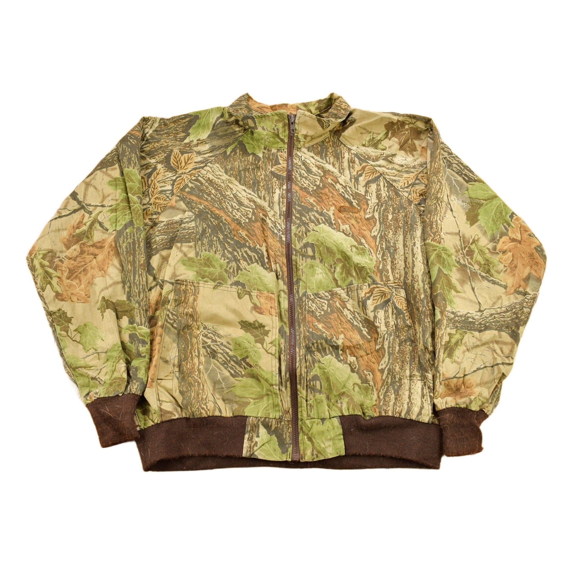 Vintage 1990s Woolrich Tree Camo Windbreaker Jacket Men's XL from propervintagecanada