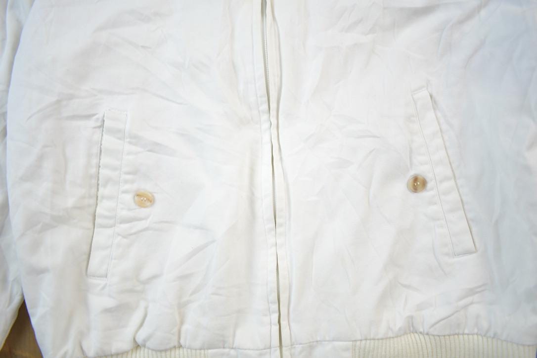 Vintage 1990s Woolrich White Plaid Lined Light Jacket Men's S from propervintagecanada