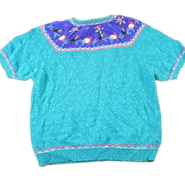 Vintage 1990s Woolrich Woman Knit Abstract Pattern Crewneck Sweater  MWomen's from propervintagecanada