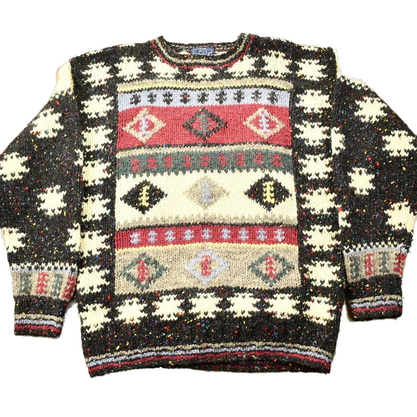 Vintage 1990s Woolrich Woman's 100% Wool Knitted South Western Aztec Design Crewneck Sweater Women's XL from propervintagecanada