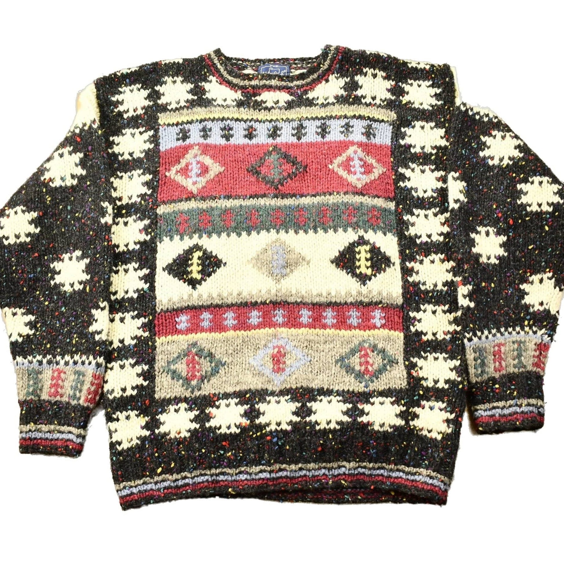 Vintage 1990s Woolrich Woman's 100% Wool Knitted South Western Aztec Design Crewneck Sweater Women's XL from propervintagecanada