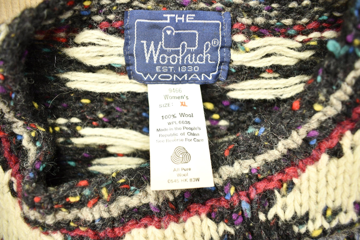 Vintage 1990s Woolrich Woman's 100% Wool Knitted South Western Aztec Design Crewneck Sweater Women's XL from propervintagecanada