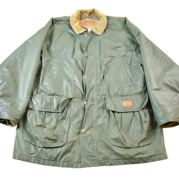 Vintage 1990s Woolrich Wool Lined Nylon Jacket Made In USA Men's XL from propervintagecanada