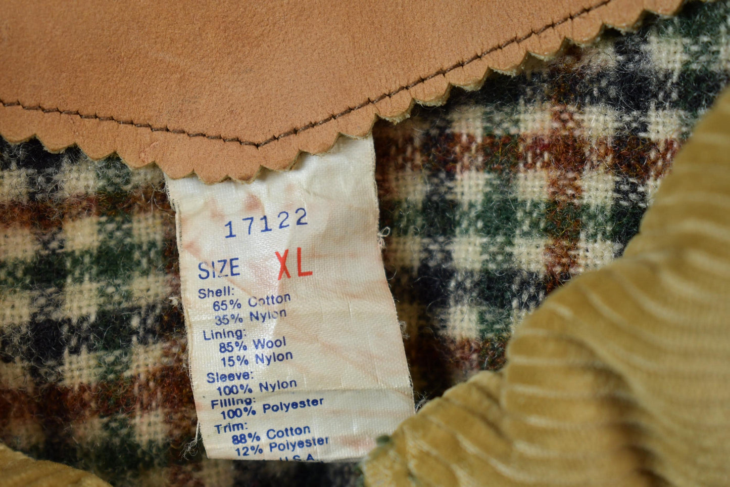 Vintage 1990s Woolrich Wool Lined Nylon Jacket Made In USA Men's XL from propervintagecanada