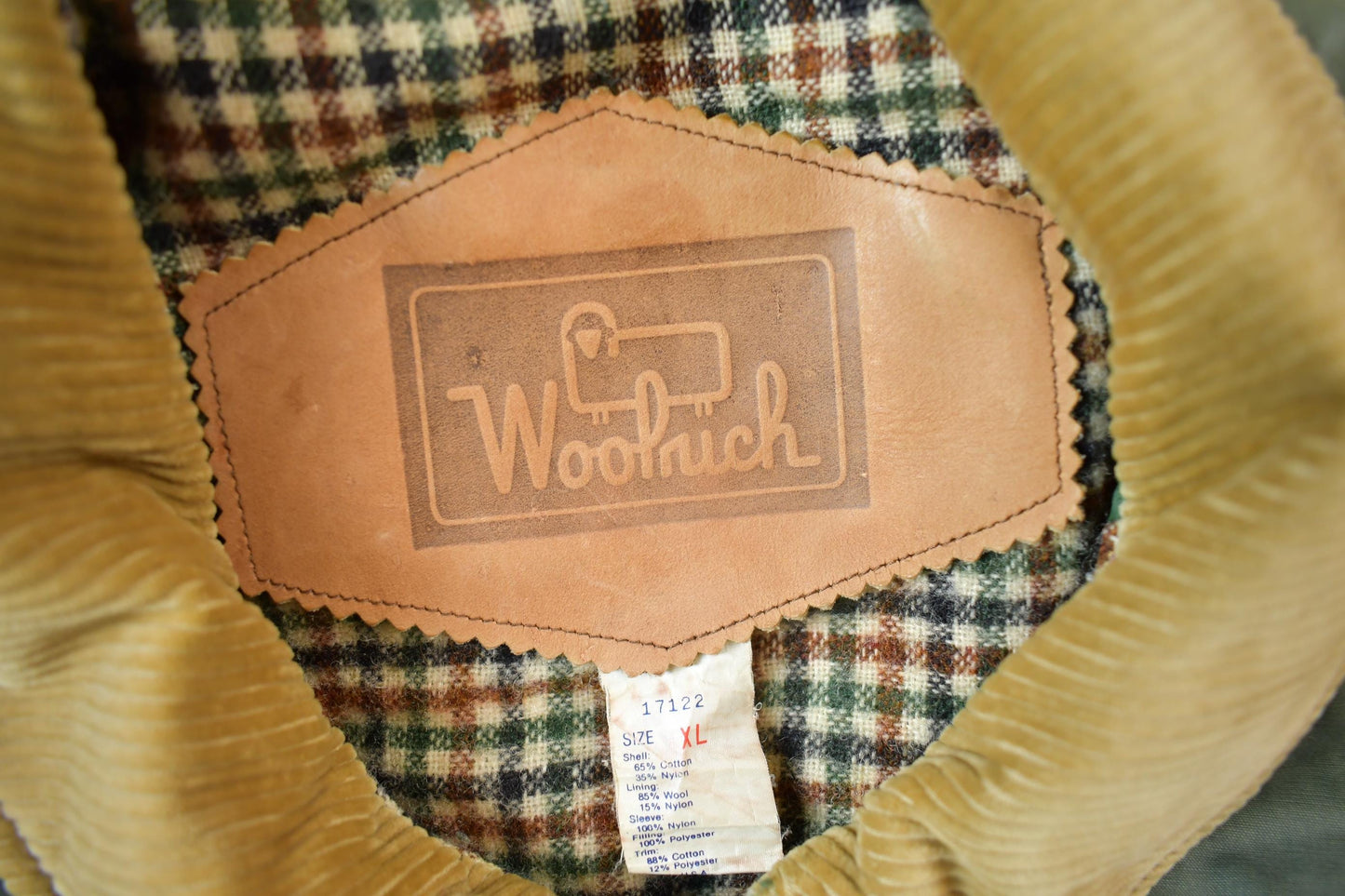 Vintage 1990s Woolrich Wool Lined Nylon Jacket Made In USA Men's XL from propervintagecanada