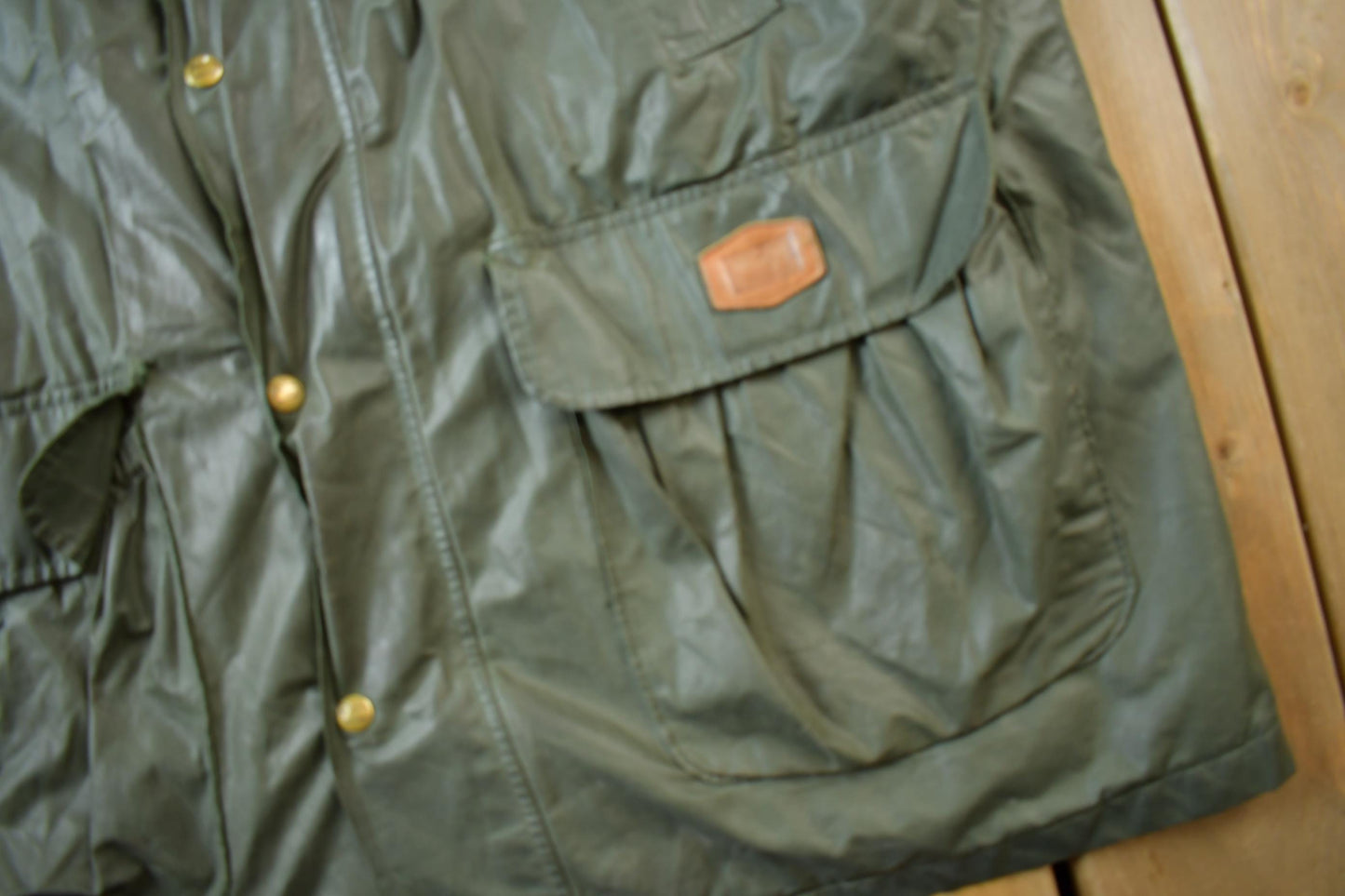 Vintage 1990s Woolrich Wool Lined Nylon Jacket Made In USA Men's XL from propervintagecanada