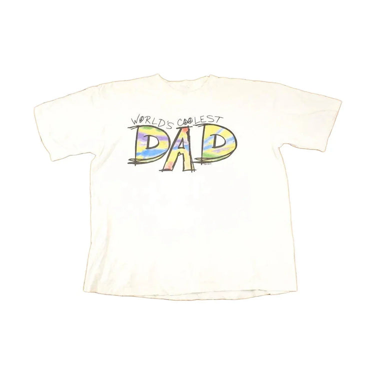 Vintage 1990s Worlds Coolest Dad Souvenir Travel T-Shirt Men's XL from propervintagecanada