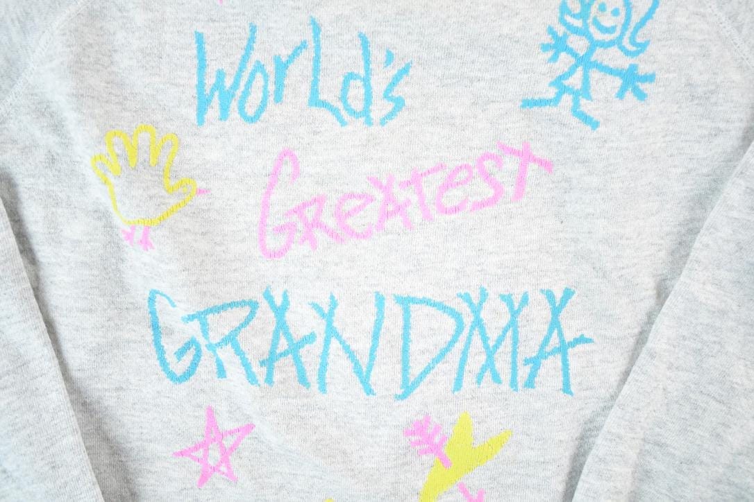 Vintage 1990s Worlds Greatest Grandma Crewneck Sweatshirt Womens S-M from propervintagecanada