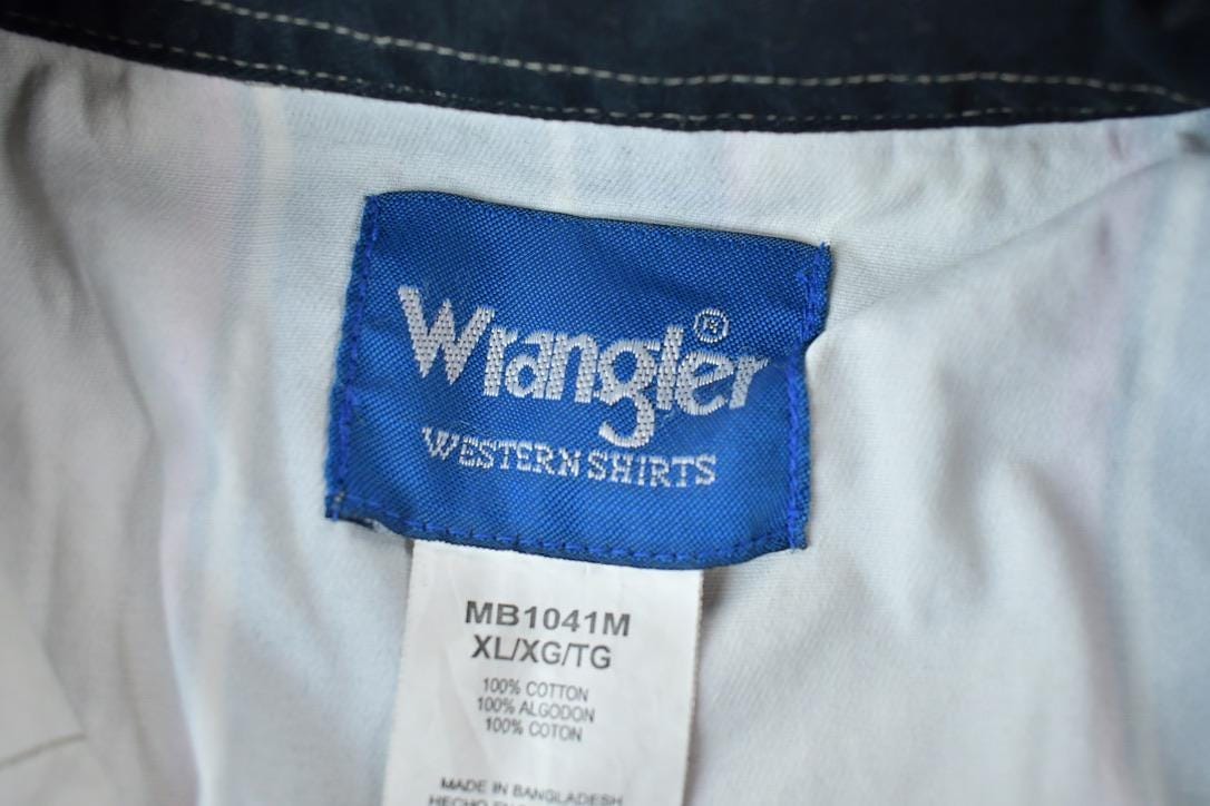 Vintage 1990s Wrangler Button Up Heavyweight Western Style Shirt Men's Large