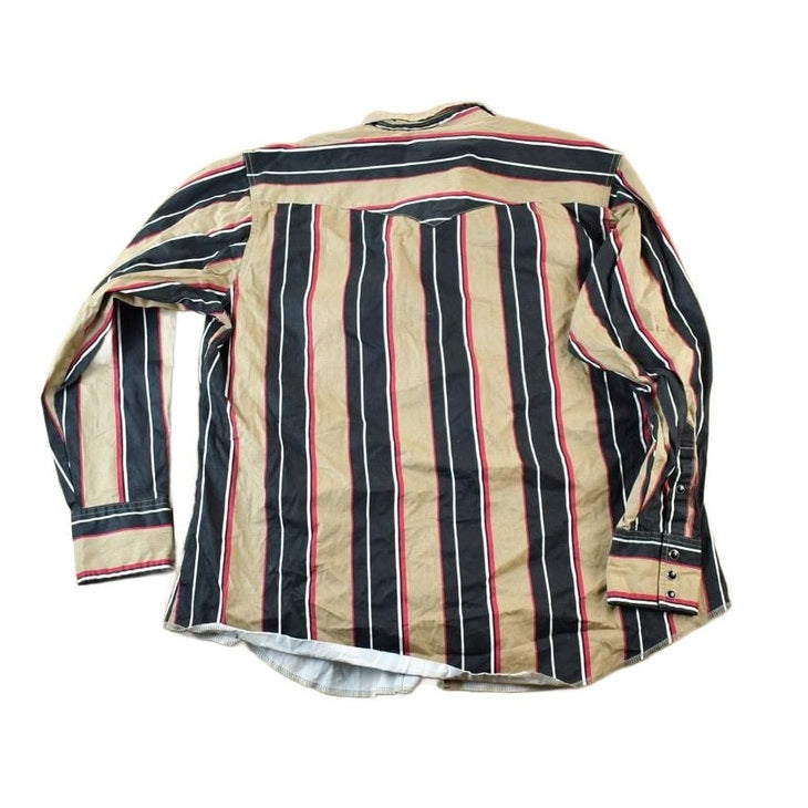 Vintage 1990s Wrangler Button Up Heavyweight Western Style Shirt Men's Large