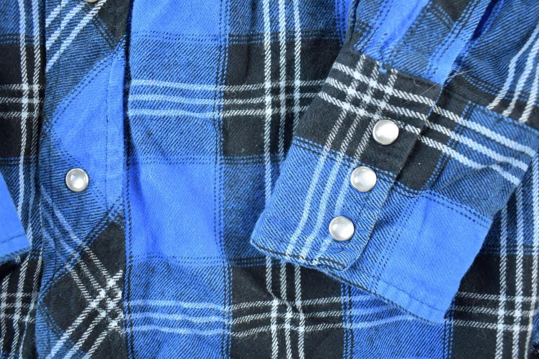 Vintage 1990s Wrangler Button Up Western Style Shirt Men's Medium