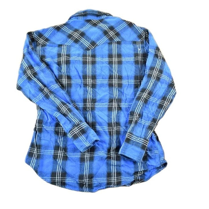 Vintage 1990s Wrangler Button Up Western Style Shirt Men's Medium