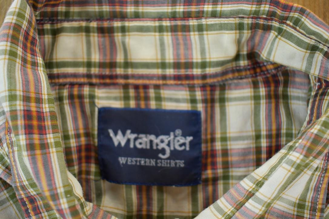 Vintage 1990s Wrangler Button Up Western Style Shirt Men's XL