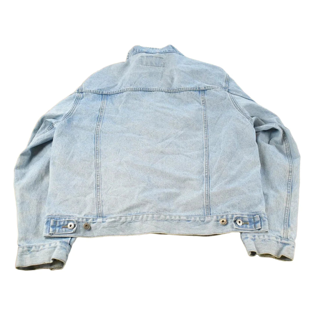 Vintage 1990s Wrangler Hero Light Wash Denim Jean Jacket Men's L from propervintagecanada