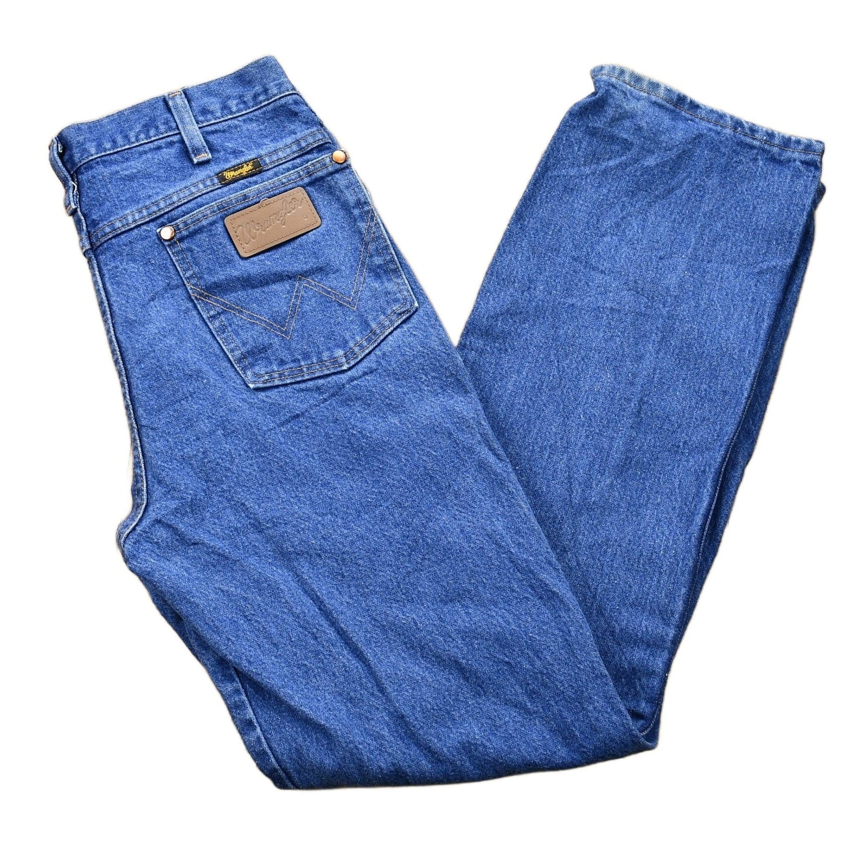 Vintage 1990s Wrangler Mid-Wash Bootcut Denim Jeans Men's 30 from propervintagecanada