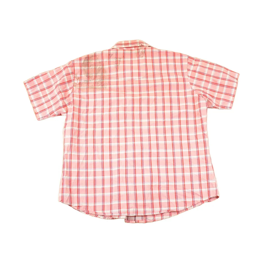 Vintage 1990s Wrangler Plaid Western Button Up Shirt Men's XL from propervintagecanada
