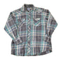 Vintage 1990s Wrangler Plaid Western Style Button Up Shirt Men's Large from propervintagecanada