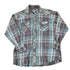 Vintage 1990s Wrangler Plaid Western Style Button Up Shirt Men&