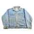 Vintage 1990s Wrangler Rugged Wear Distressed Denim Jean Trucker Jacket Men&