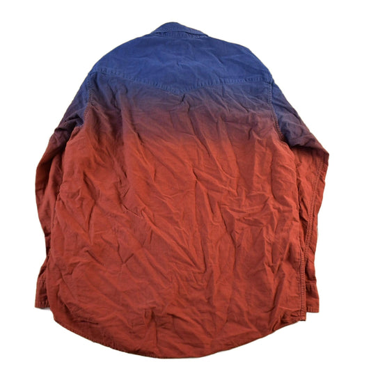 Vintage 1990s Wrangler South Western Style Pearl Snap Button Up Shirt Men's 2XL