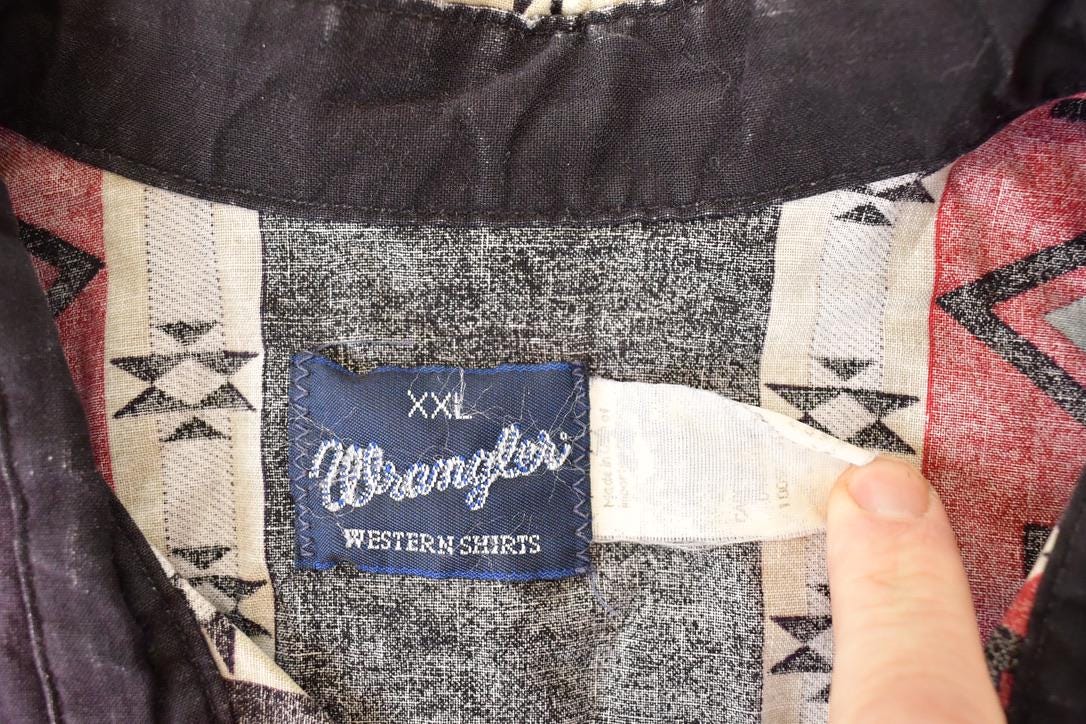Vintage 1990s Wrangler Western Button Up Shirt Men's XL from propervintagecanada