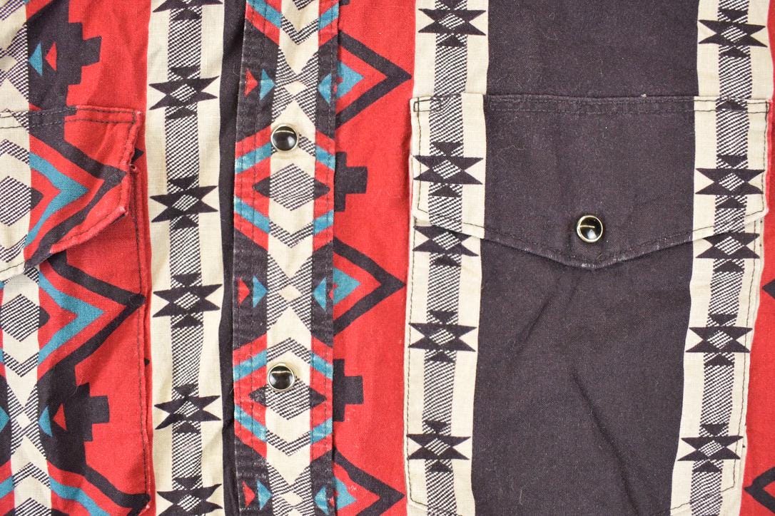 Vintage 1990s Wrangler Western Button Up Shirt Men's XL from propervintagecanada
