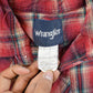 Vintage 1990s Wrangler Western Plaid Flannel Pearl Snap Shirt Men's M from propervintagecanada