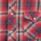Vintage 1990s Wrangler Western Plaid Flannel Pearl Snap Shirt Men's M from propervintagecanada