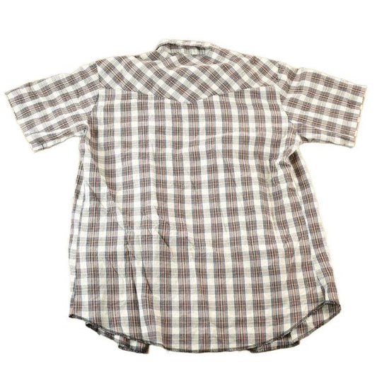 Vintage 1990s Wrangler Western Shirts Button Up Cowboy Style Shirt Men's Large