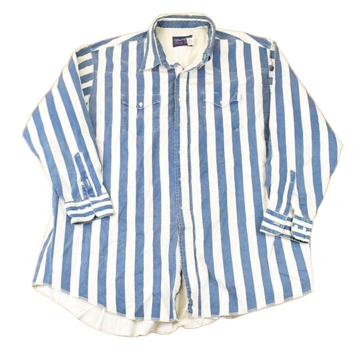 Vintage 1990s Wrangler X Long Tails Western Button Up Shirt Men's XXL from propervintagecanada