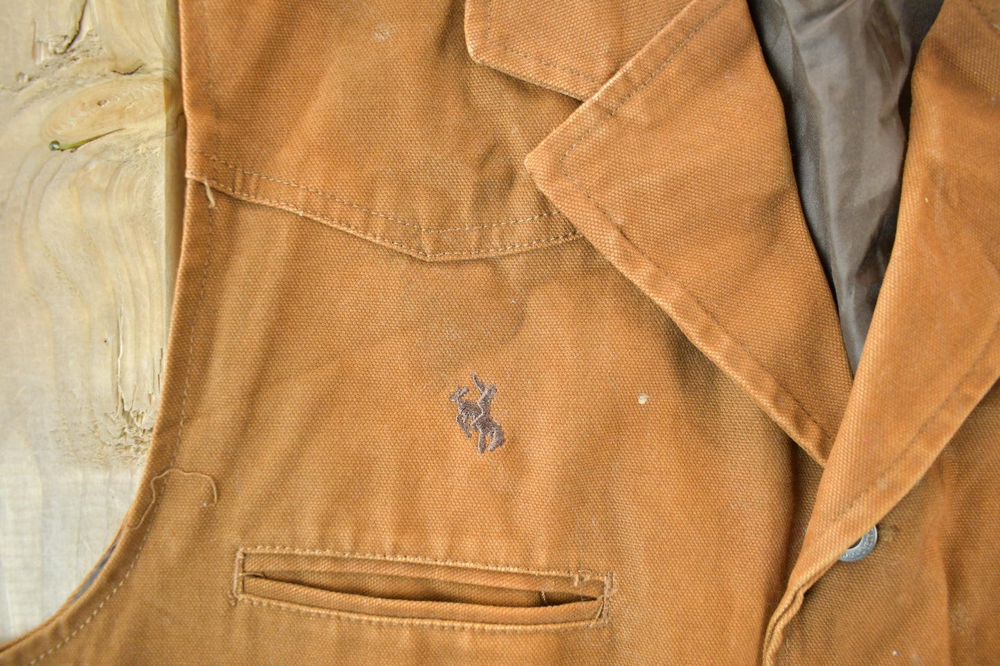 Vintage 1990s Wyoming Traders Canvas Western Vest Men's XL from propervintagecanada