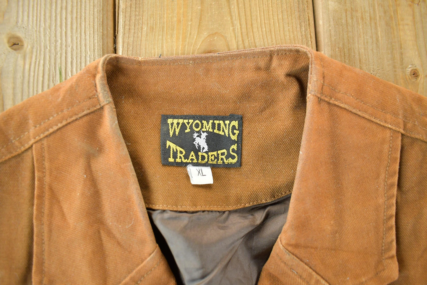 Vintage 1990s Wyoming Traders Canvas Western Vest Men's XL from propervintagecanada