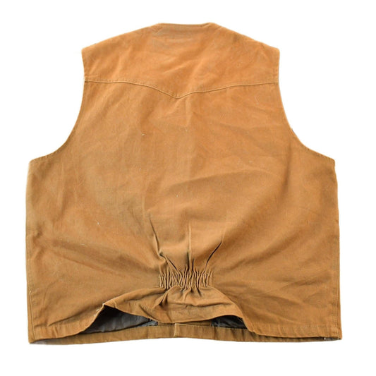 Vintage 1990s Wyoming Traders Canvas Western Vest Men's XL from propervintagecanada