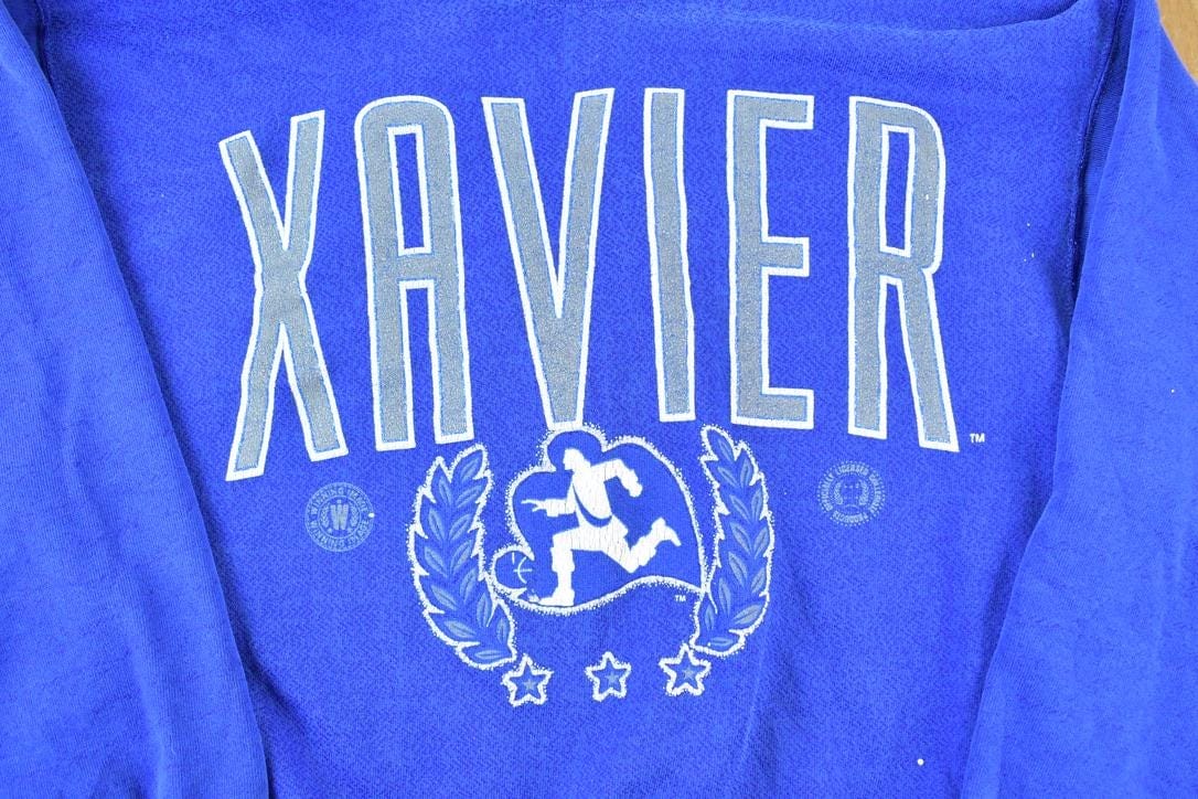 Vintage 1990s Xavier University Crewneck Men's Large from propervintagecanada