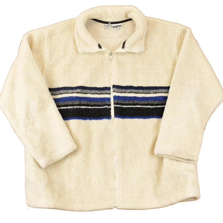 Vintage 1990s Xhilaration Full Zip Fleece Outdoorsman Sweater Mens L from propervintagecanada
