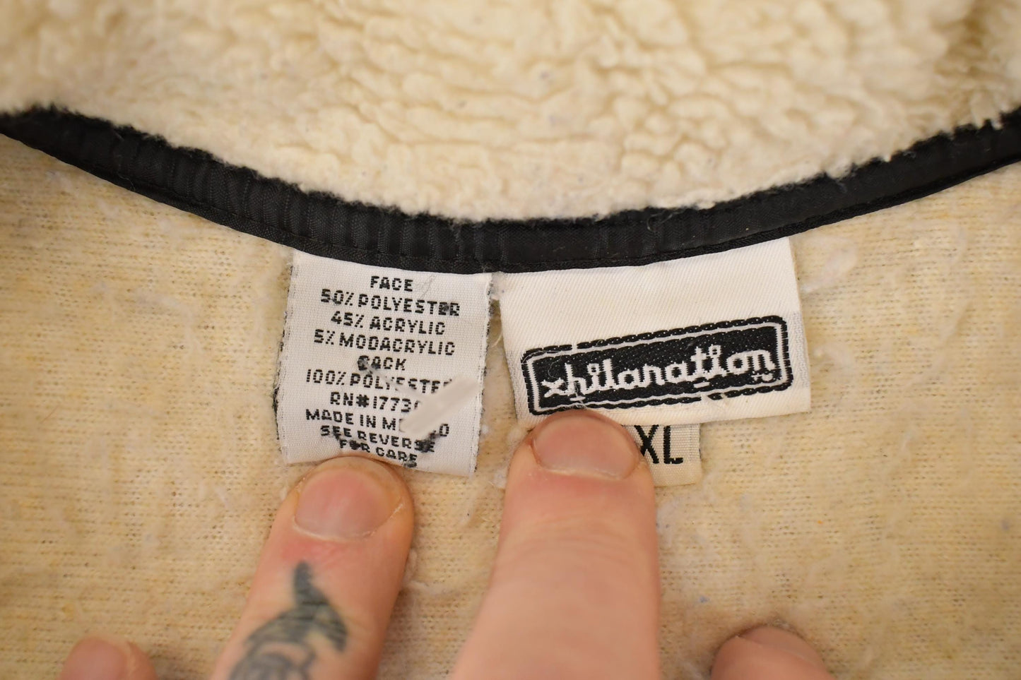 Vintage 1990s Xhilaration Full Zip Fleece Outdoorsman Sweater Mens L from propervintagecanada