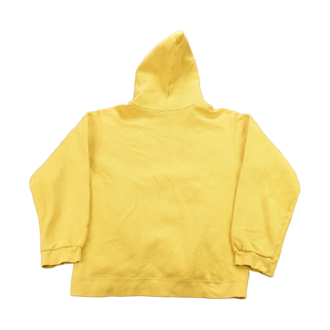 Vintage 1990s Yellow Nike Center Swoosh Hoodie from propervintagecanada