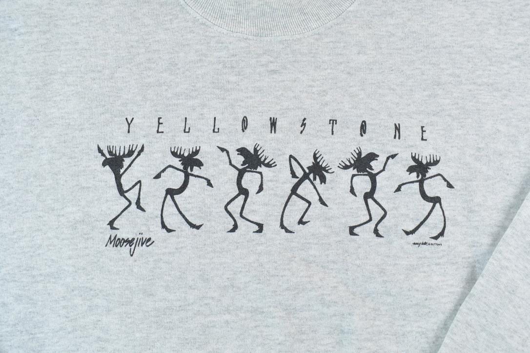 Vintage 1990s Yellowstone National Park Souvenir Crewneck Sweatshirt Men's XL from propervintagecanada