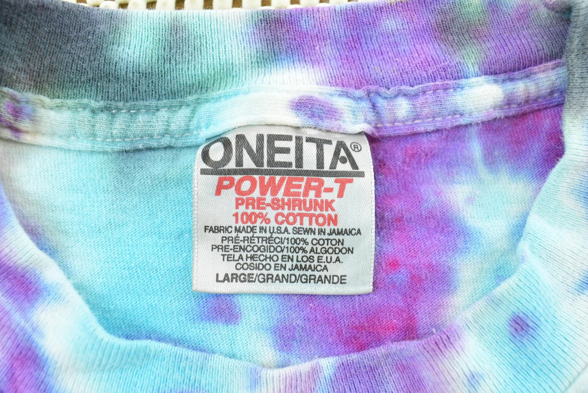 Vintage 1990s Yes Tie Dye Rock T-Shirt Mens M Men's Large from propervintagecanada