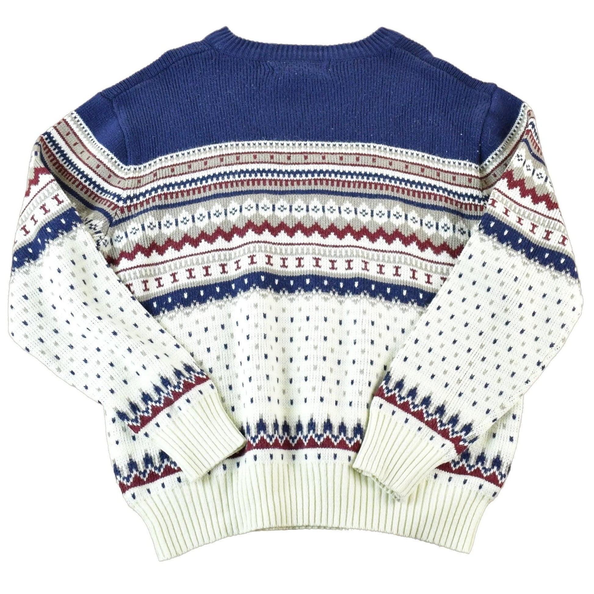 Vintage 1990s Youngbloods Knit Abstract Pattern Crewneck Sweater Men's XL from propervintagecanada