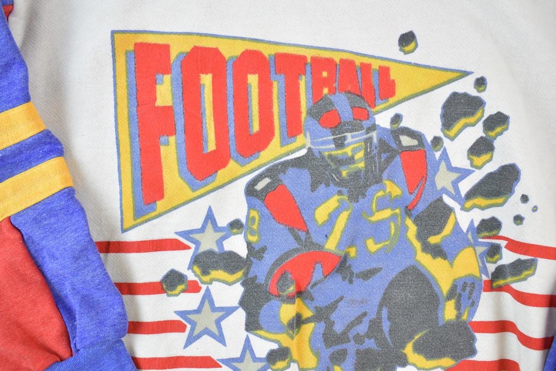 Vintage 1990s Youth Football Crewneck Sweatshirt Youth Small from propervintagecanada
