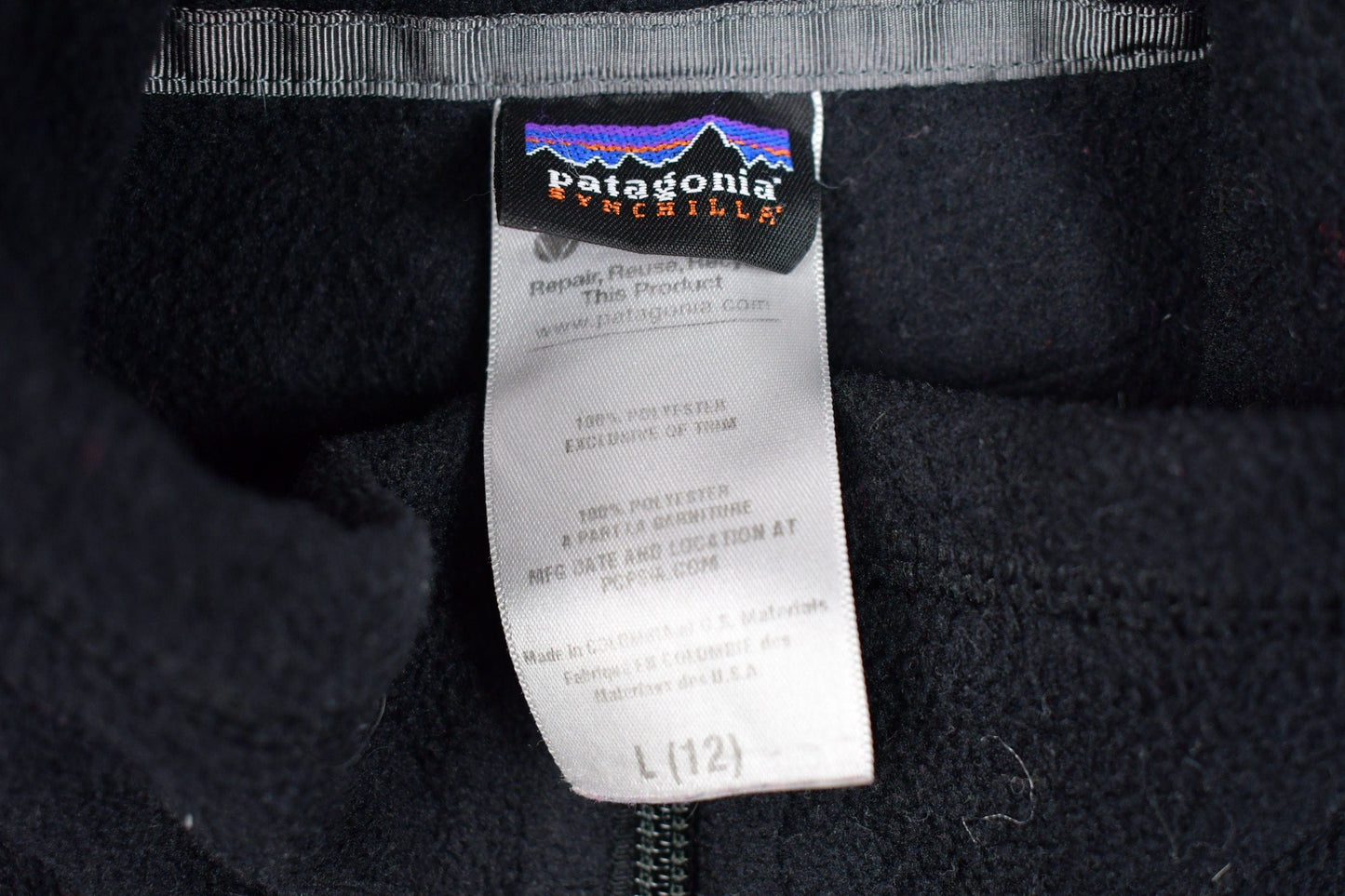 Vintage 1990s Youth Patagonia Fleece Zip Up Sweater Youth L from propervintagecanada