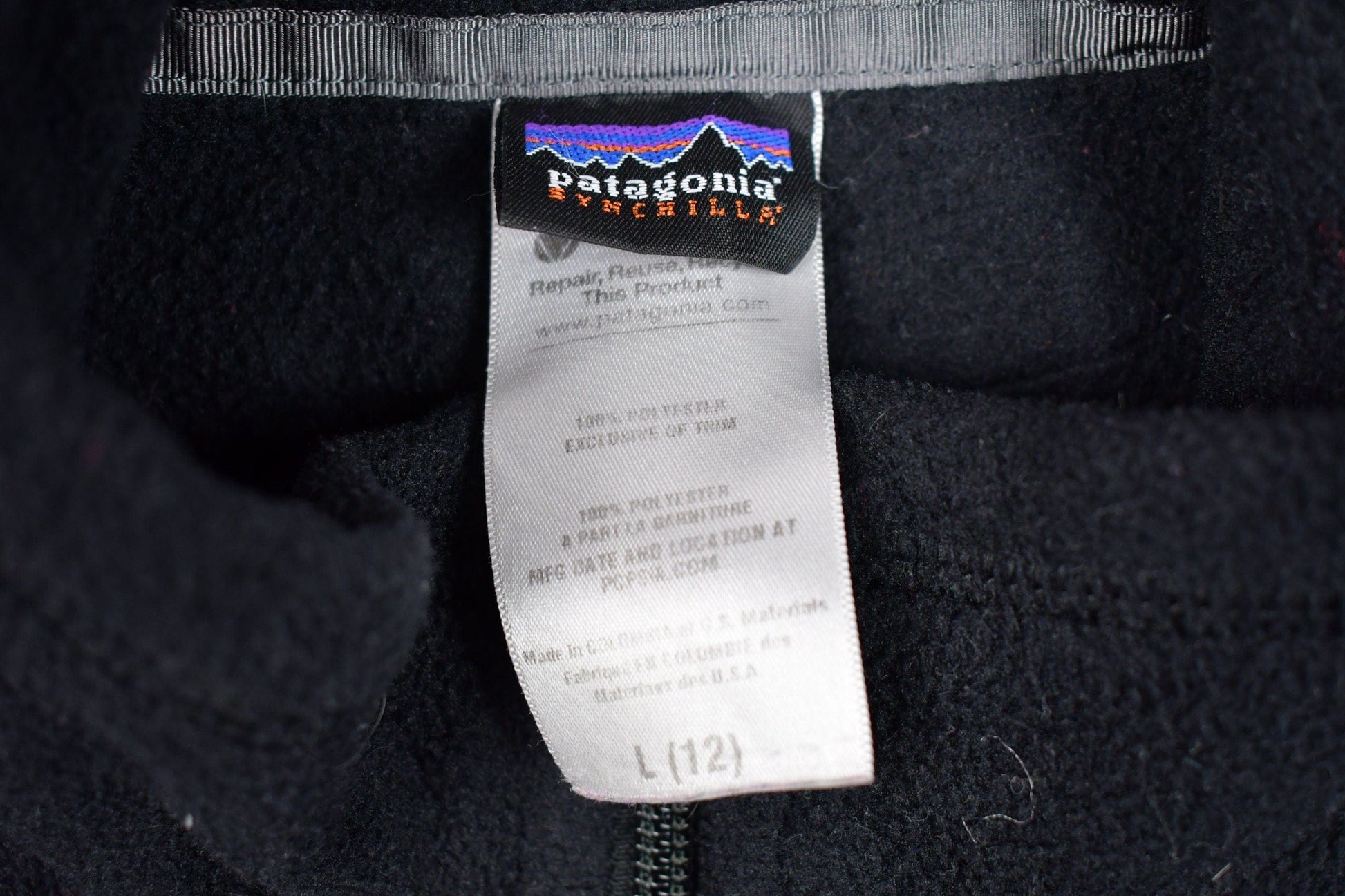 Vintage 1990s Youth Patagonia Fleece Zip Up Sweater Youth L from propervintagecanada