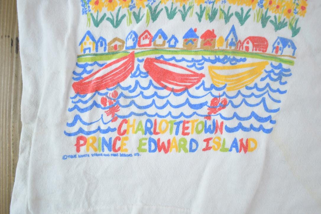 Vintage 1990s Youth Prince Edward Island Souvenir Single Stitch Graphic Print T-Shirt Made In USA Youth Small Men's Small from propervintagecanada