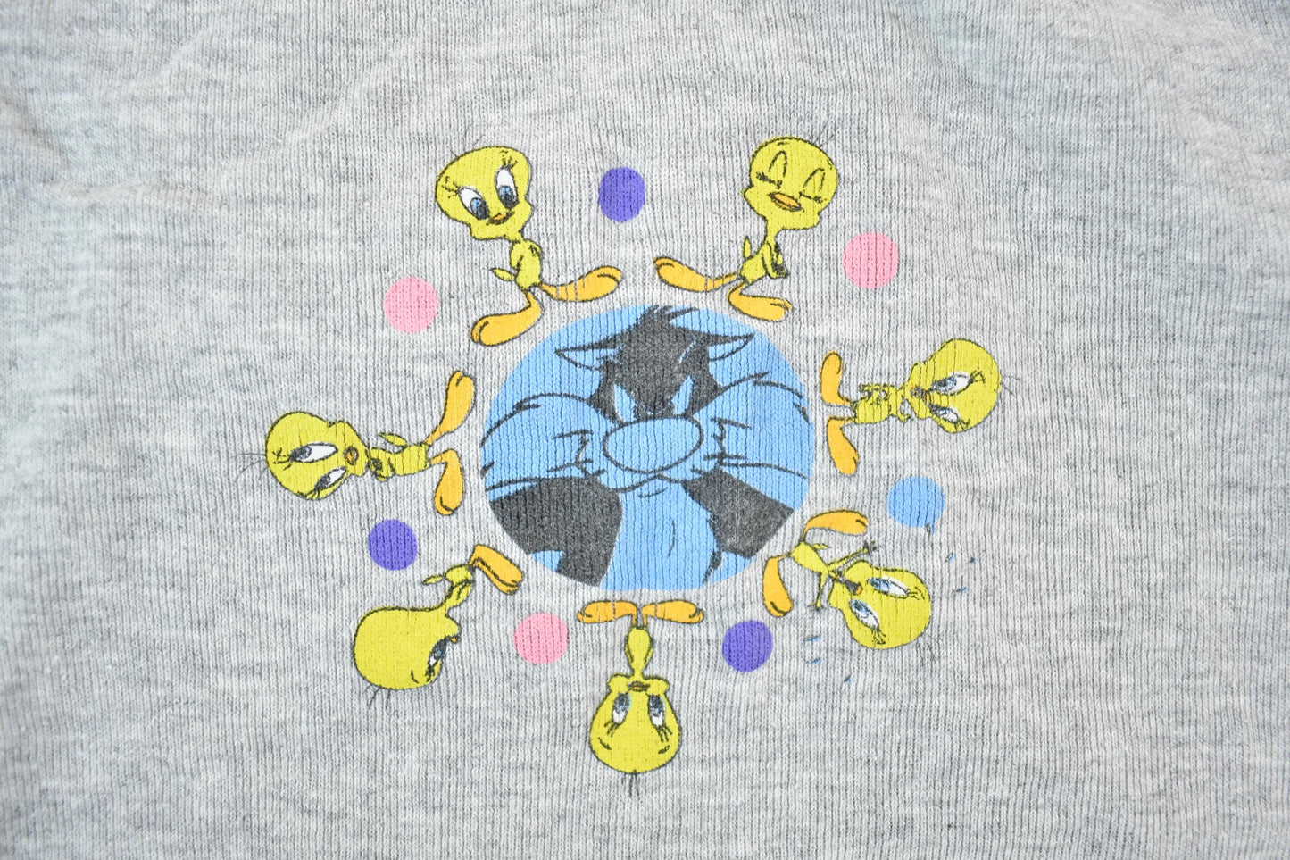 Vintage 1990s Youth Warner Brothers Tweety Bird Cartoon Promo Tank Top Youth S